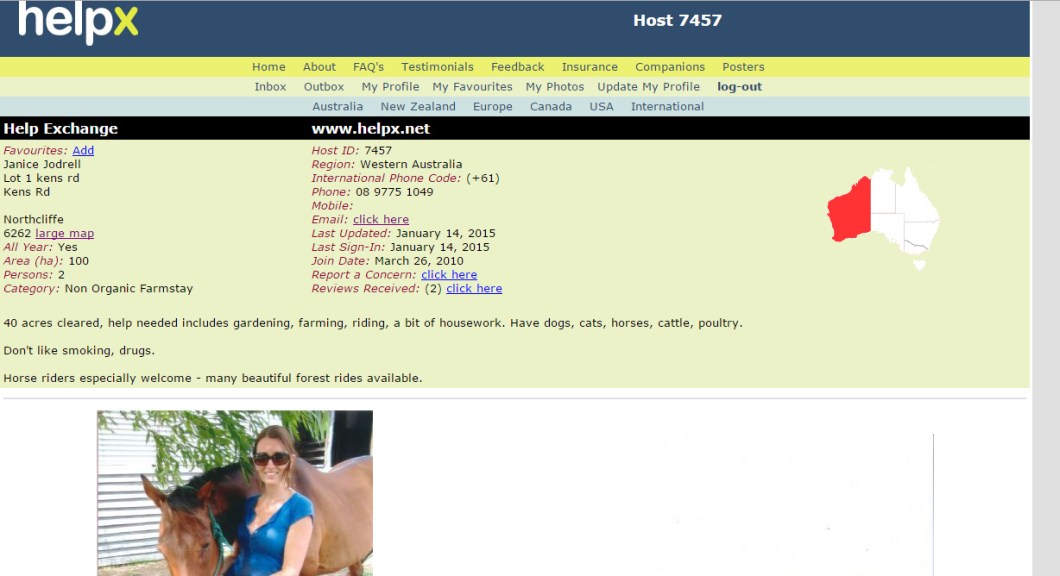 Wwoofing en Australie