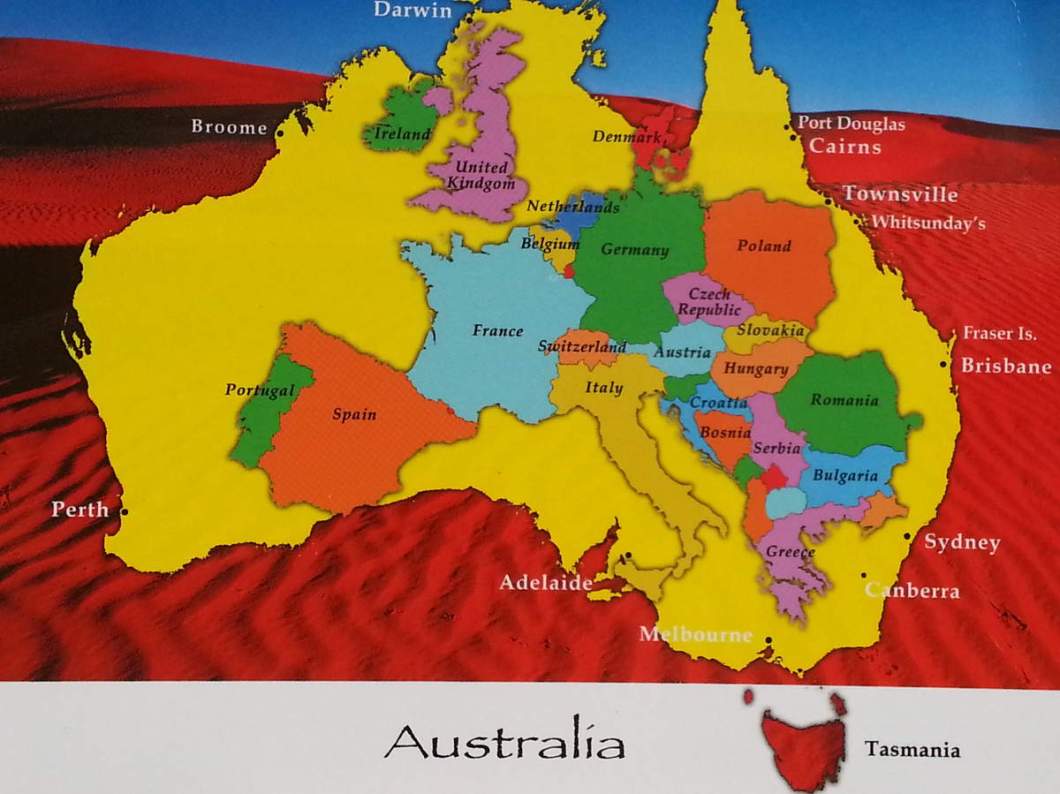 Taille europe vs Australie