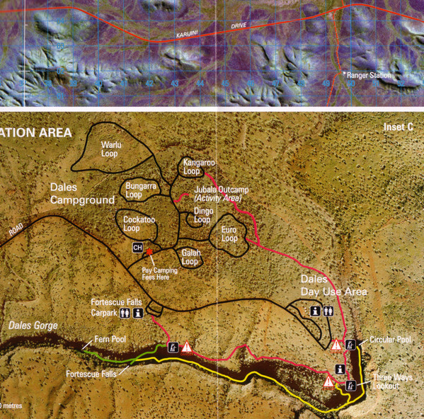 Karijini trail map