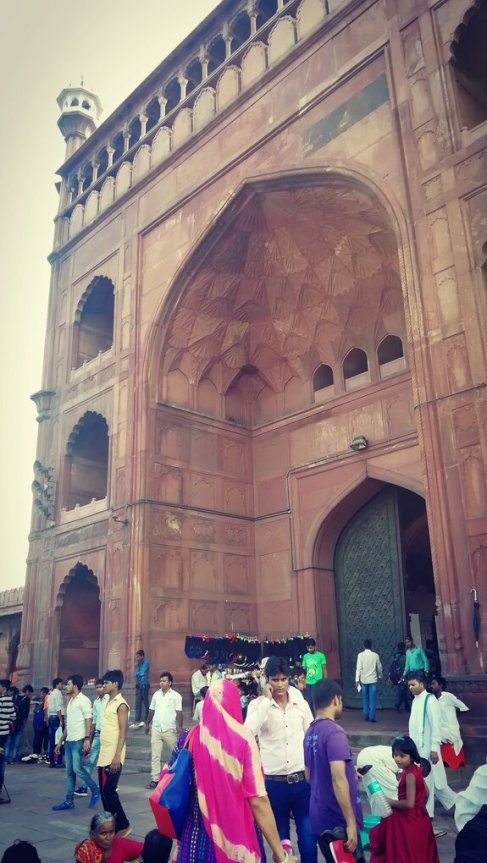 Entrée mosquee Delhi