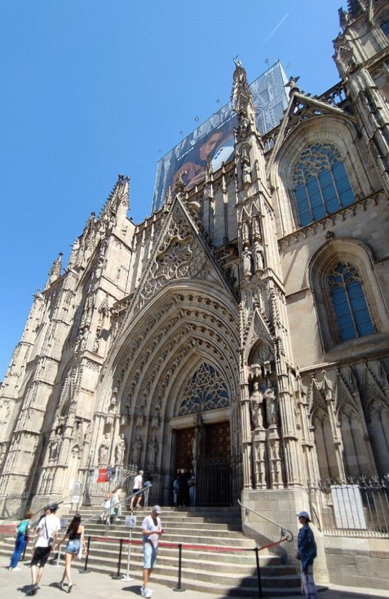 Entrée de la Cathédrale de Barcelone